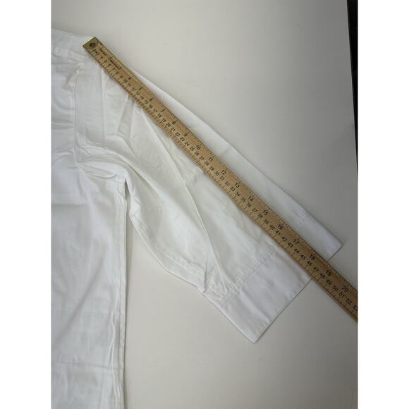 Appleseeds Womens Shirt Size XL White 3/4 Sleeve Button Up - Picture 9 of 12